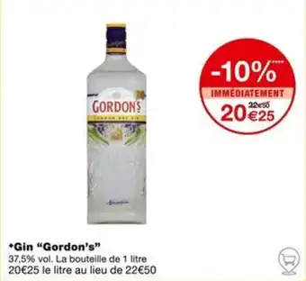 Monoprix *Gin "Gordon's" offre