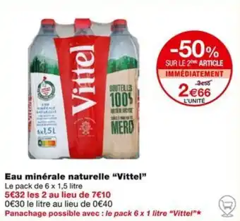 Monoprix Eau minérale naturelle "Vittel" offre