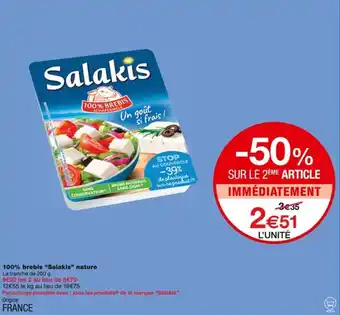 Monoprix 100% brebis "Salakis" nature offre