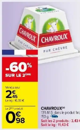 Carrefour Market CHAVROUX) offre
