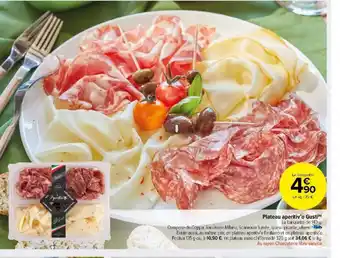 Carrefour Market Plateau aperitiv'o Gusti offre