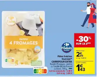 Carrefour Market Pâtes fraîches fourrées(n) offre