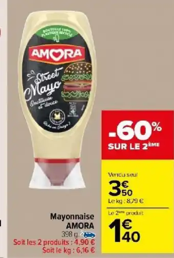 Carrefour Market Mayonnaise AMORA offre