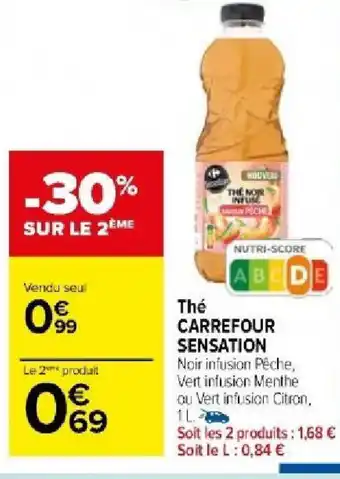 Carrefour Market Thé CARREFOUR SENSATION offre