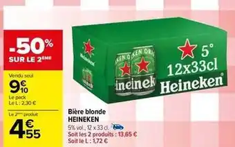Carrefour Drive Heineken - bière blonde offre