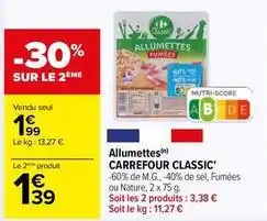 Carrefour Drive Carrefour - allumettes classic' offre