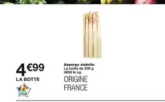 Monoprix Asperge violette offre