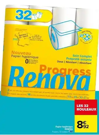 Carrefour Drive Renova - papier hygienique offre