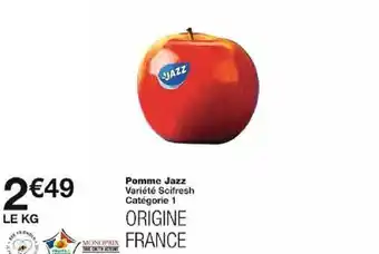 Monoprix Pomme Jazz offre