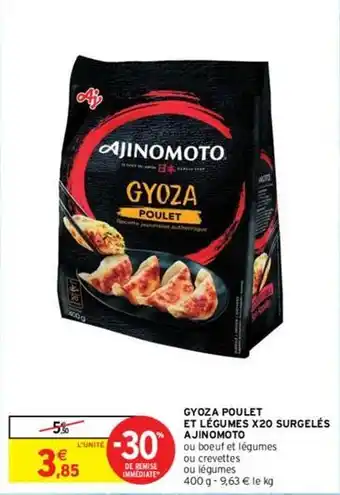 Intermarché Ajinomoto - gyoza poulet et légumes surgelés offre