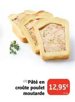 Colruyt Pâté en croûte poulet moutarde offre