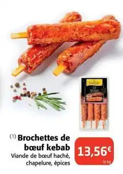 Colruyt Brochettes de bœuf kebab offre