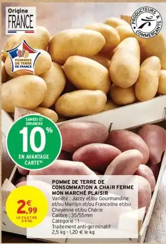 Intermarché Pommes de terre de consommation a chair ferme mon marche plaisir offre