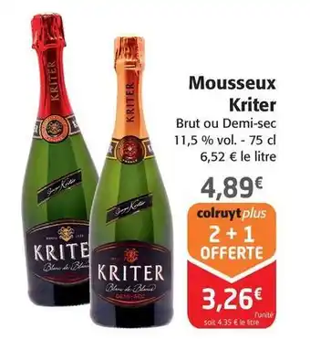 Colruyt Kriter - mousseux offre
