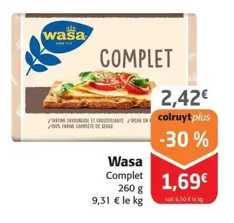 Colruyt Wasa - complet offre
