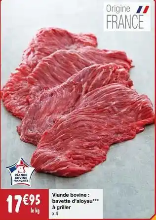 Migros Viande bovine : bavette d'aloyau à griller offre