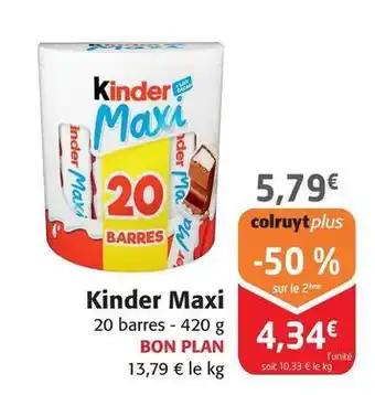Colruyt Ferrero - kinder maxi offre