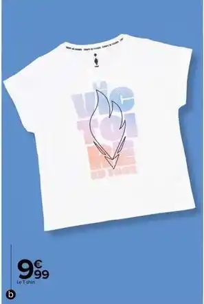 Carrefour Drive T-shirt fille equipe de france des jeux olympiques de paris 2024 offre