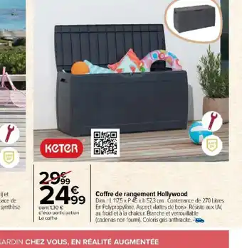 Carrefour Market Coffre de rangement Hollywood offre