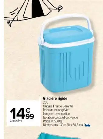 Carrefour Market Glacière rigide 20L offre