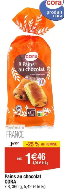 Cora x Carrefour CORA Pains au chocolat offre