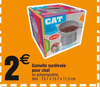 Cora x Carrefour Gamelle surélevée pour chat offre