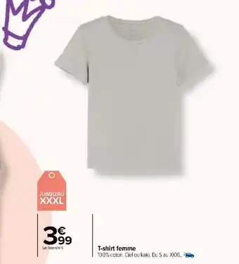 Carrefour Market T-shirt femme offre