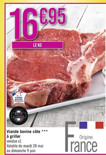 Géant Casino Viande bovine côte à griller offre