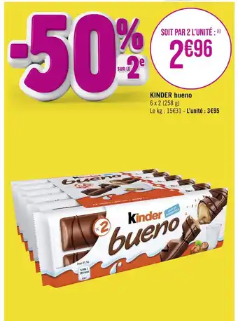 Géant Casino KINDER KINDER bueno offre