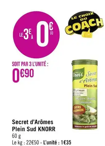 Géant Casino KNORR Secret d’Arômes Plein Sud offre