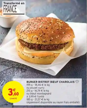 Intermarché BURGER BISTROT BŒUF offre