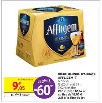 Intermarché AFFLIGEM BIÈRE BLONDE D'ABBAYE offre