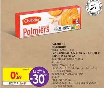 Intermarché CHABRIOR PALMIERS offre