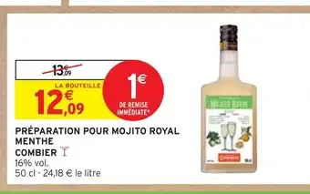 Intermarché COMBIER PRÉPARATION POUR MOJITO ROYAL MENTHE offre