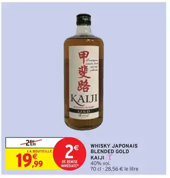 Intermarché KAIJI WHISKY JAPONAIS BLENDED GOLD offre