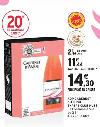 Intermarché EXPERT CLUB AOP CABERNET D'ANJOU HVE3 offre