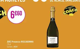 Casino Supermarchés RICCADONNA DOC Prosecco offre