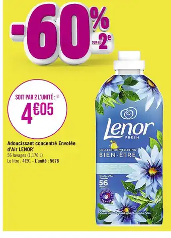 LENOR Adoucissant concentré Envolée d’Air