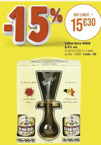 Casino Supermarchés KWAK Coffret Bière offre