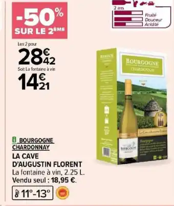 Carrefour LA CAVE D'AUGUSTIN FLORENT offre