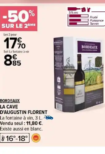 Carrefour LA CAVE D'AUGUSTIN FLORENT offre
