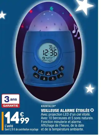 ALDI Veilleuse Alarme Étoilée offre