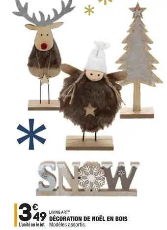 ALDI Décoration de Noël En Bois offre