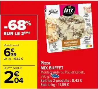 Carrefour Pizza MIX BUFFET offre