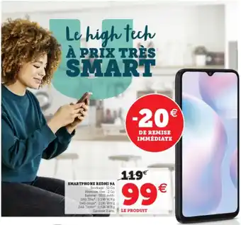 Super U Smartphone Redmi 9A offre