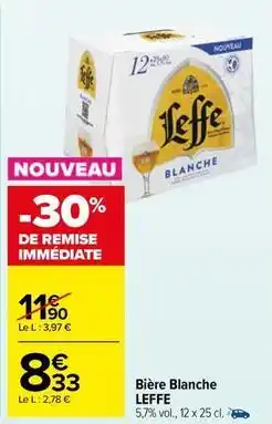 Carrefour Market Leffe - bière blanche offre