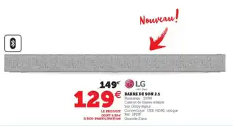 Super U Barre de Son 2.1 offre