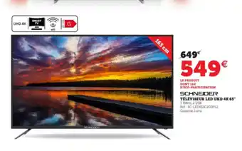 Super U Téléviseur Led UHD 4K 65 offre