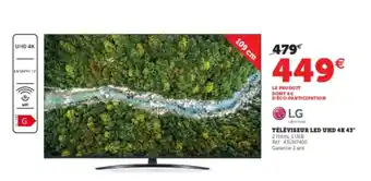Super U Téléviseur Led UHD 4K 43 offre