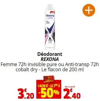 Coccimarket Déodorant REXONA offre